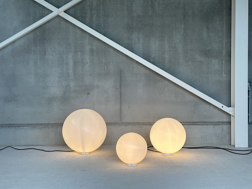 Set of three "Globo" floor lamps, by "Slide" Italy