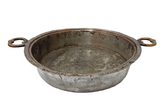 Image 1 of Antique Tinned Copper Roasting Pan