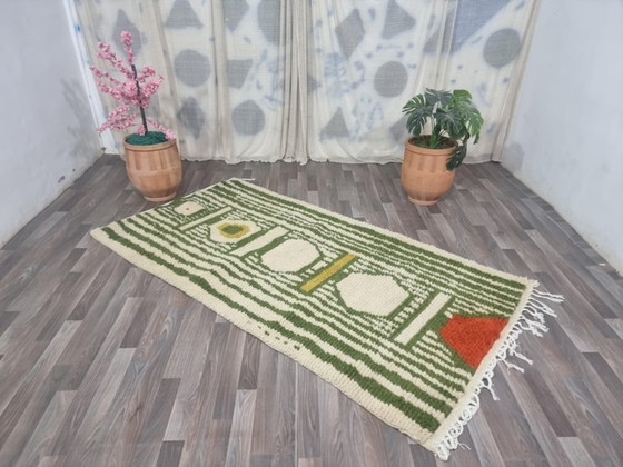 Image 1 of Tapis marocain artisanal en laine 300cmx150cm
