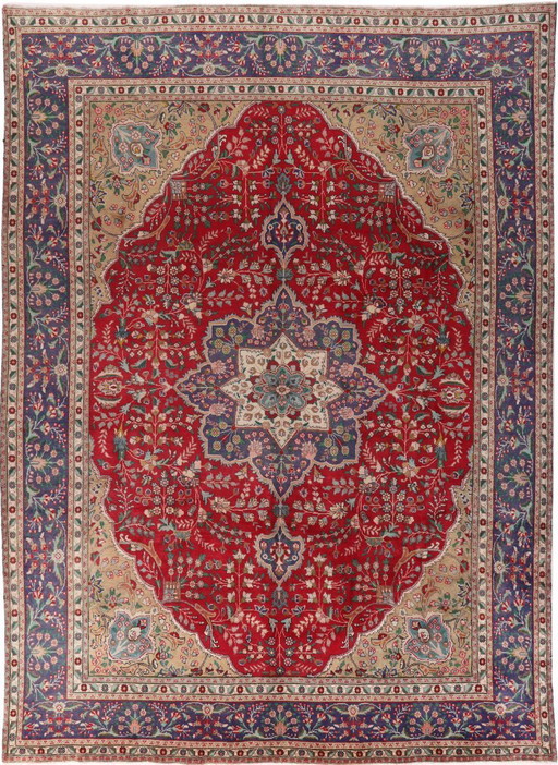 Persian carpet Tabriz 4.08 x 2.97 Oriental carpet fine No. 54