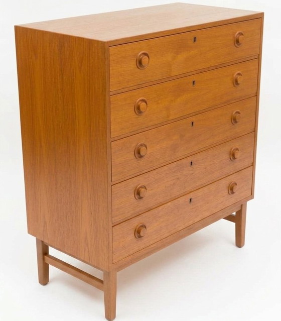 Image 1 of Cassettiera vintage scandinava in teak, anni '70.