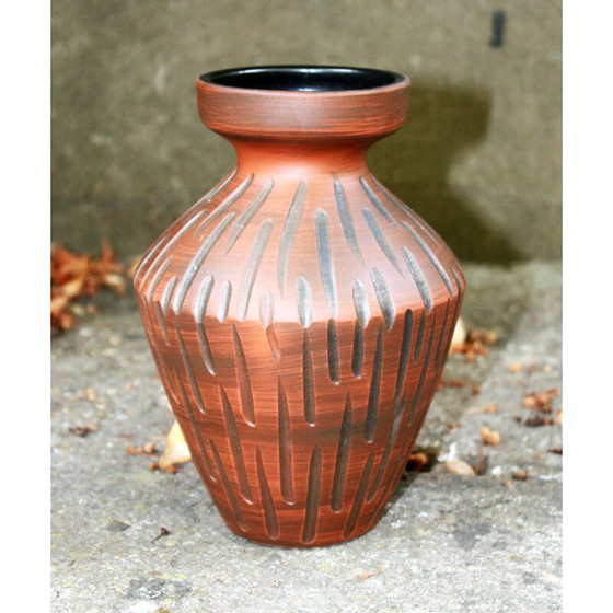 Image 1 of Vase vintage Ilkra Eldelkeramik, argile rouge, 1960