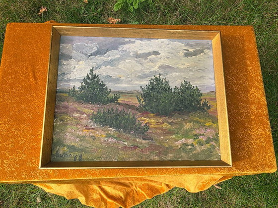 Dipinto a Olio Originale Mid-Century 1968, Firmato Gunnar – Dipinti e disegni, Tela (photo 3 of 9)