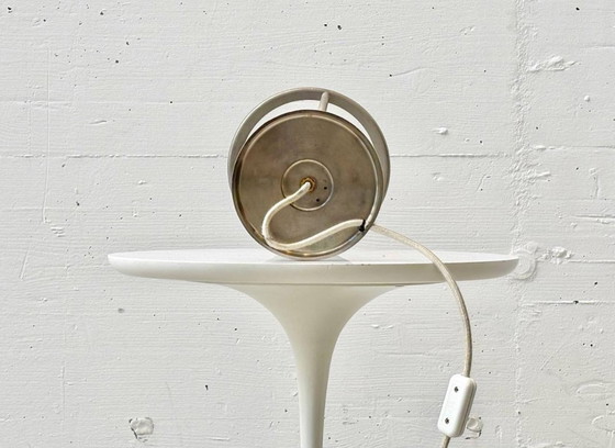 Image 1 of Nickel table lamps with opal shades by Adolf Loos for Villa Steiner