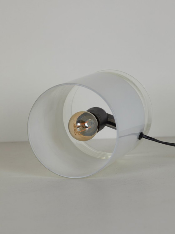 Image 1 of Vintage lamp van mat glas van Dlg Guido Rosati, circa 1980.