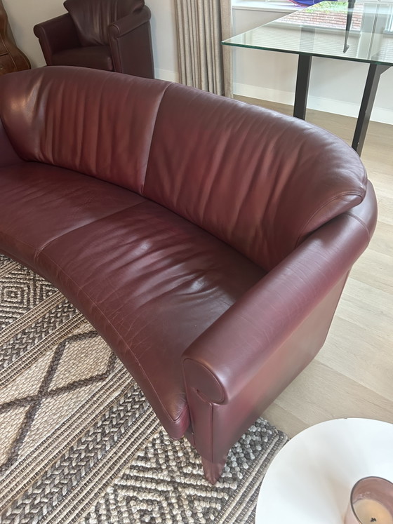 Leolux Jacaranda 2.5-seater leather sofa and armchair. – 2 seaters (photo 3 of 8)