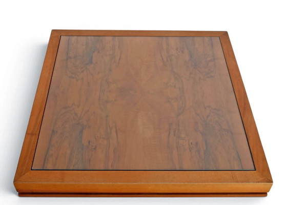 Elm Coffee table, tempered glass top, 60s/70s, Design (photo 5 of 8)