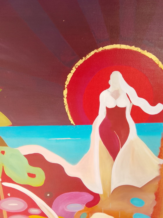 Acrylic painting #Bloom 70x140cm – joart, Paintings & Drawings, Canvas (photo 9 of 15)