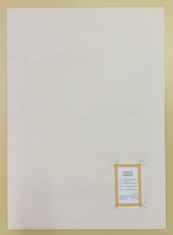 Image 1 of Zeefdruk van Tonino Caputo, 50x70 cm, Castel Sant'Angelo, Rome

