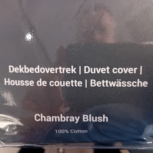 Copripiumino Chambray blush 240 x 220 cm