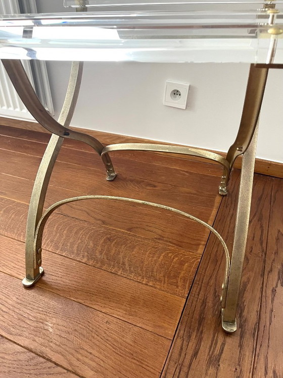 Image 1 of Vintage chair in acrylic/plexi with beautiful curved lines.