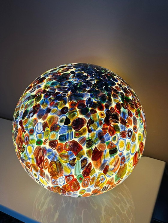 Image 1 of Lámpara de mesa de cristal de Murano