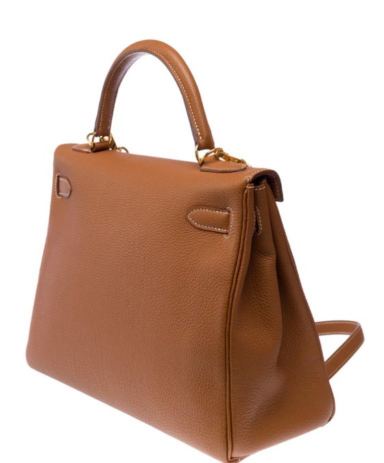 Image 1 of Borsa HERMES Kelly 32 en Cuir Doré - 103188 Prezzo di vendita