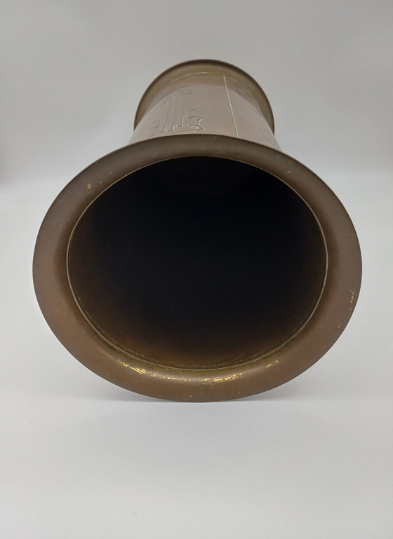 Art Nouveau, Jugendstil Paraplubak – Brass (photo 9 of 10)