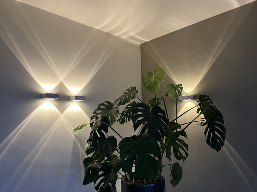 4x wall spotlights Delta Light Vision white
