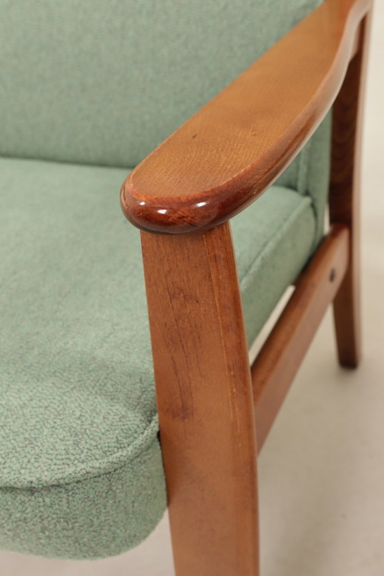 Image 1 of Paire de fauteuils vintage menthe vert 1970