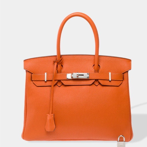 Zak HERMES Birkin 30 en Cuir Oranje - 103365