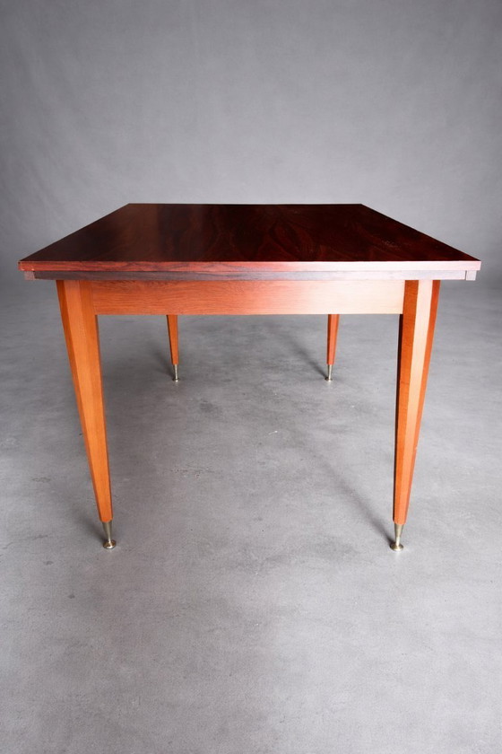 Image 1 of Extendable rosewood dining table, 1960s German design
