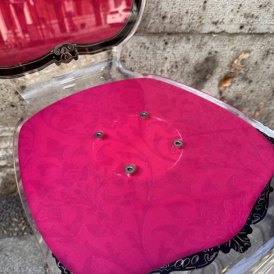 Image 1 of Stool / Bench “Neo-Baroque”, acrylic glass, Acrila, 2000 / 2010 – France