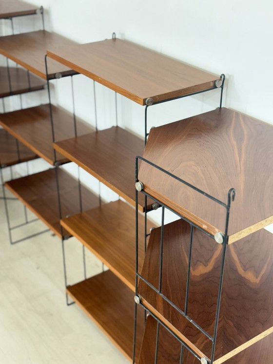 Image 1 of Modulaire wandplank in mid-century stijl - jaren 60 / String Shelf
