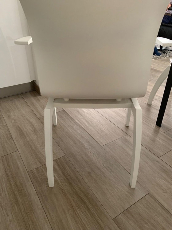 Image 1 of 8 chaises de salle à manger Leolux au design suédois