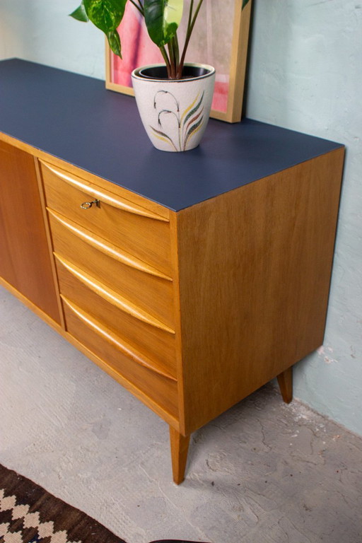Vintage sideboard chest of drawers Mid Century teak nut 60s