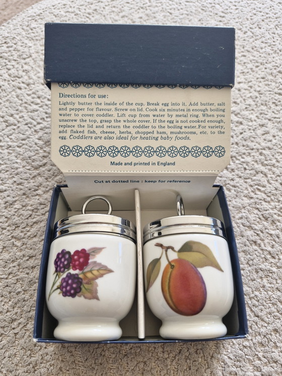 Image 1 of Juego de 2 ollas para cocer huevos Royal Worcester