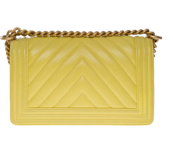 Image 1 of Borsa CHANEL Ragazzo in pelle gialla - 1012015