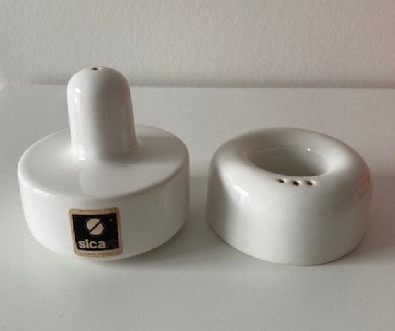 Sicart Italie Rares Salières et Poivrières Empilables Pino Spagnolo Années 1970 – Accessoires de table (photo 2 of 6)