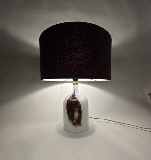 Holmegaard Symmetrisk glas tischlampe von Michael Bang , 1970er Jahre Dänemark