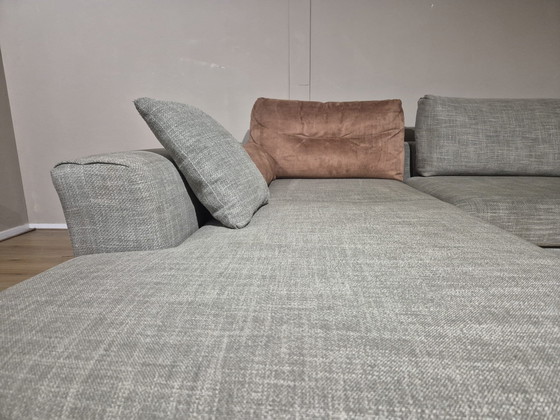 Image 1 of Montel Hampton - Corner sofa - Gray - Cognac - Fabric - Design