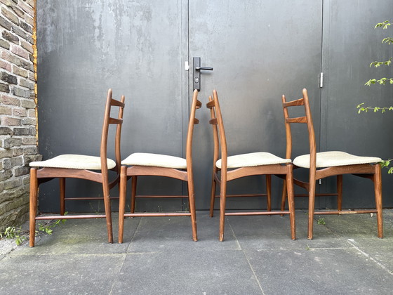 Image 1 of 4 sedie slanciate in legno tropicale