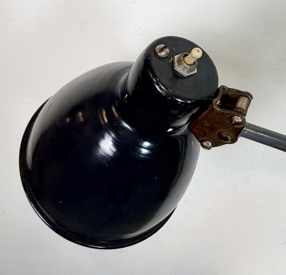 Image 1 of Zwarte industriële Sovjet-wandlamp in schaarvorm, jaren 60