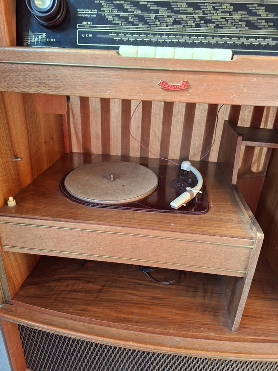 Image 1 of Siemens "Type M 848" mobiele radio-fonograaf – iconisch ontwerp uit de jaren 50