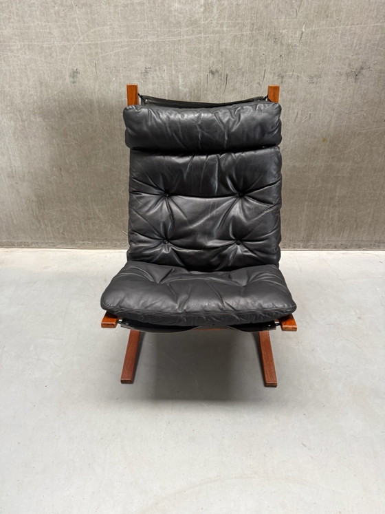 Ingmar Relling Siësta Lounge Chair - Westnofa 1960s – Armchairs, Wood, Leather (photo 9 of 9)