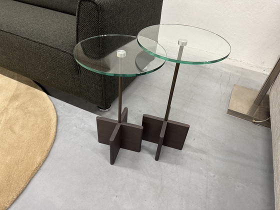 Image 1 of 2 Tables d'appoint Beek Cross Glass Design Chêne Bois