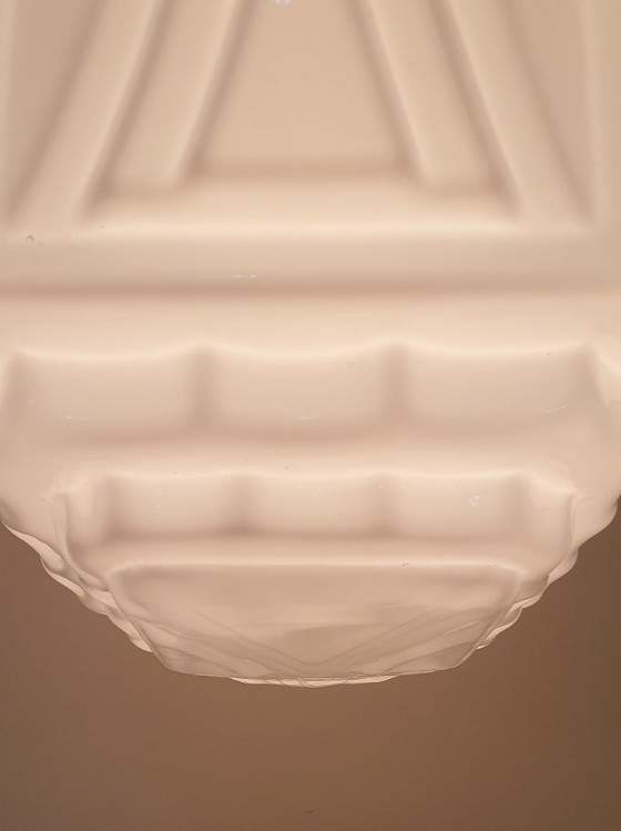 Image 1 of Art Deco hanglamp opaline glas 