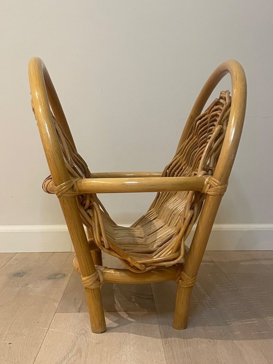 Image 1 of Portariviste vintage in rattan | Design di metà secolo