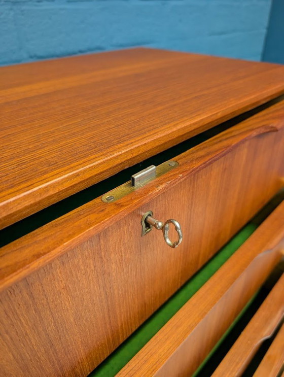 Image 1 of Cassettiera/scarpiera vintage, Ejsing Møbelfabrik, anni '60