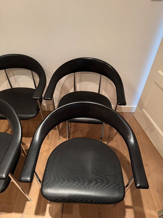 Image 1 of Chaises Fasem P40 vintage - Design italien