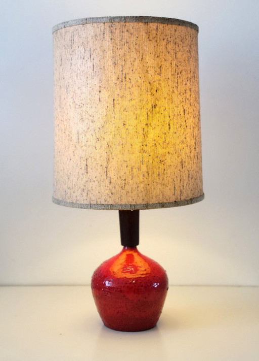 Vintage Tischlampe aus dickem Lavagestein, Deutschland, 1960