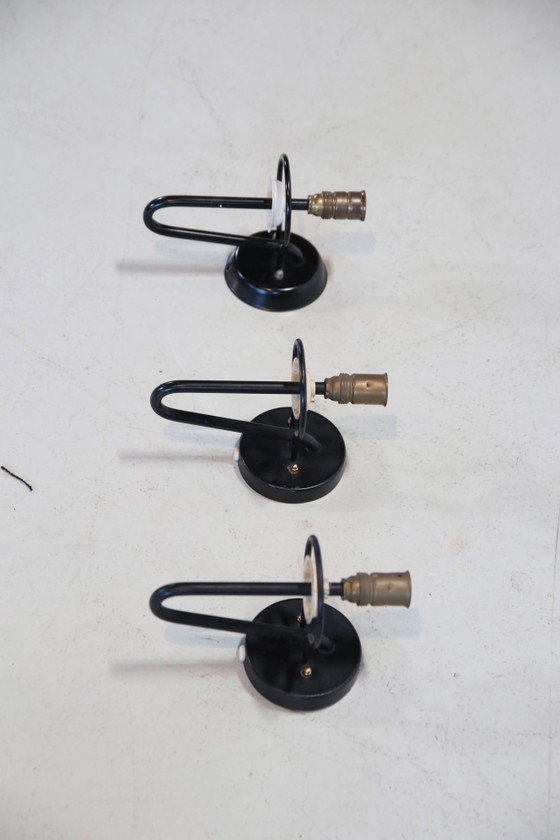 Raak glass torch wall lamp model C-1517 – Wall lights, Metal, Mid Century Modern (photo 4 of 5)