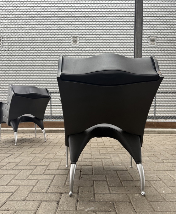 Image 1 of 2x poltrone lounge Bořek Šípek Maletak per Maletti, anni '90