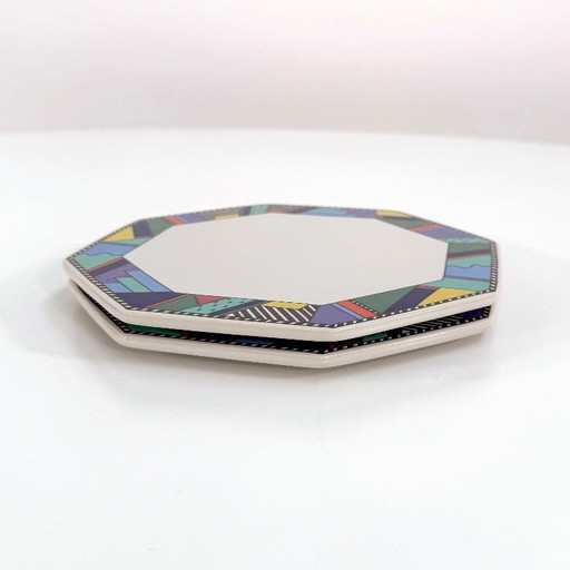 Paire d'assiettes à fromage Metropol par Barbara Brenner pour Rosenthal, années 1990