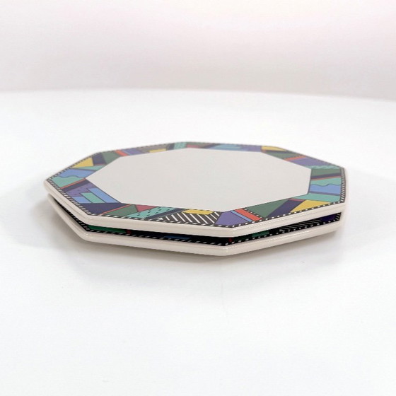 Image 1 of Coppia di piatti da formaggio Metropol di Barbara Brenner per Rosenthal, anni '90