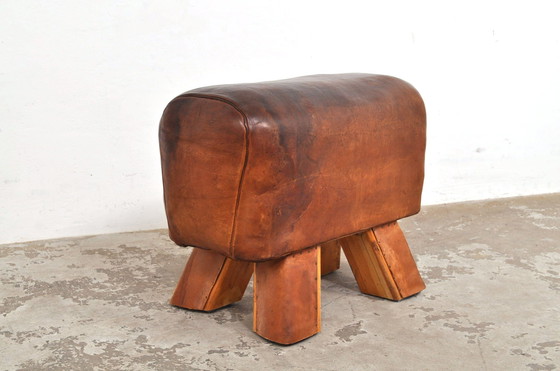 Image 1 of Table tournante / tabouret vintage