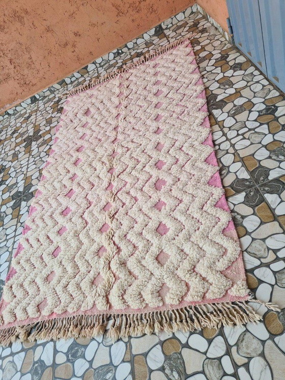 Image 1 of Authentischer, traditioneller, handgefertigter Naturwollteppich, 1,5 x 2,5 m