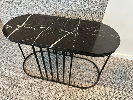 (2x) Table d'appoint Bolia Posea en marbre – Tables d'appoint, Marble, Metal (photo 3 of 5)