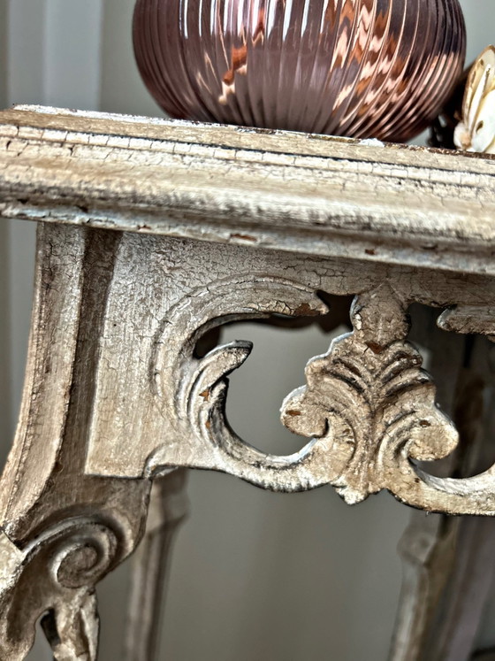 Sellette antica patinata – Stile Art déco – Fascino e autenticità – Console, Legno (photo 8 of 12)