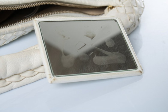 Bottega Veneta, Bolso Hobo Intrecciato en Blanco – Bolsos de hombro, Lambskin (photo 9 of 17)